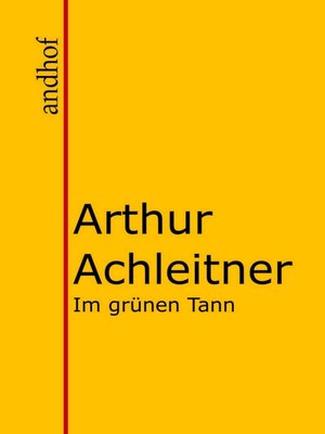 cover image of Im grünen Tann